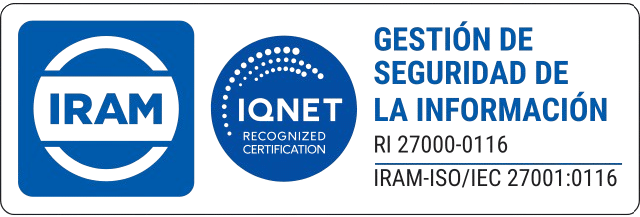 Sello IRAM e IQNet de gestión de la seguridad de la información. RI 27000-0116 · IRAM-ISO/IEC 27001:0116